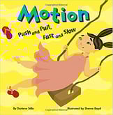 Book Cover Motion: Push and Pull, Fast and Slow