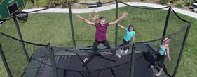 Kids on trampoline