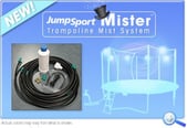 Keep your kids cool in the summer wtih this misting cooling system for your trampoline.